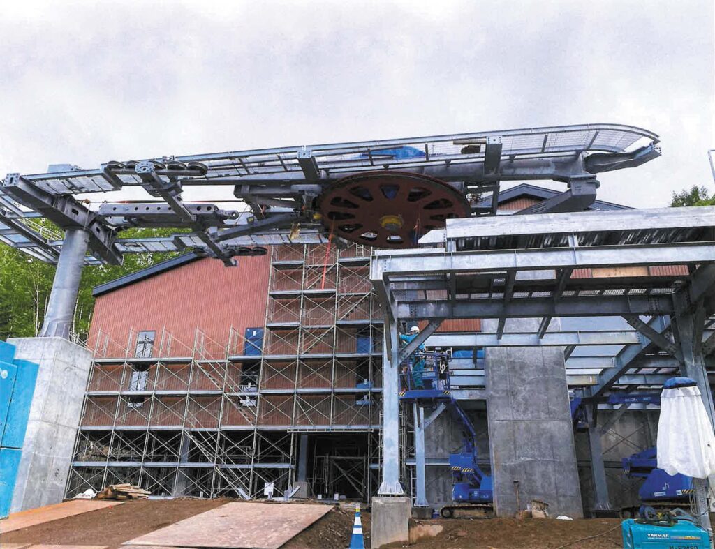 スキー場ゴンドラ設備機器据付工事